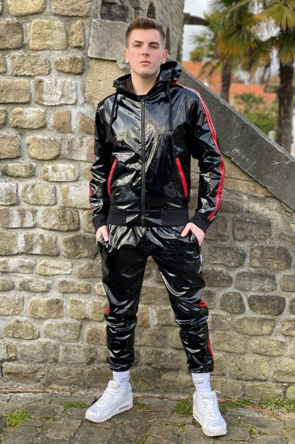 Pvc tracksuit cheap